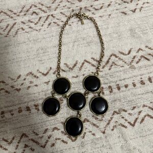 Black and Gold Statement Costume Necklace